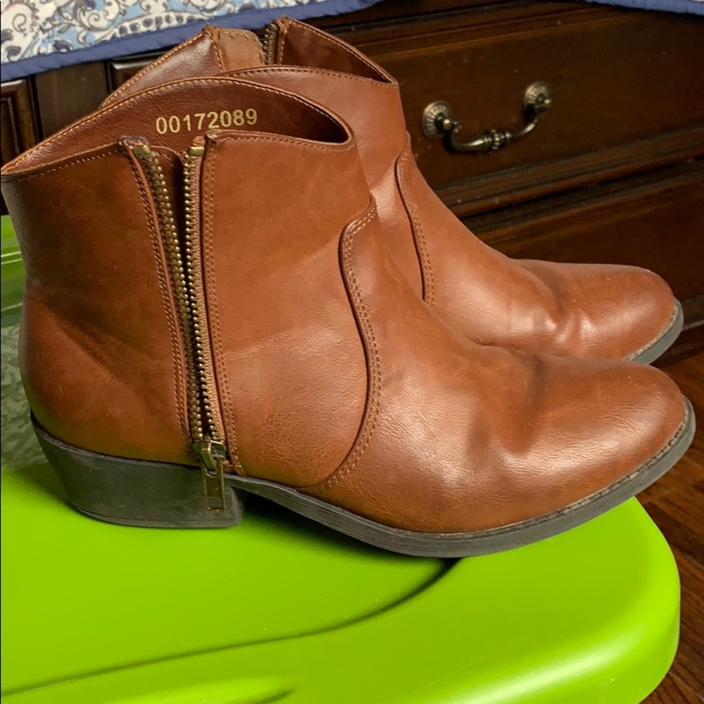 Brown booties